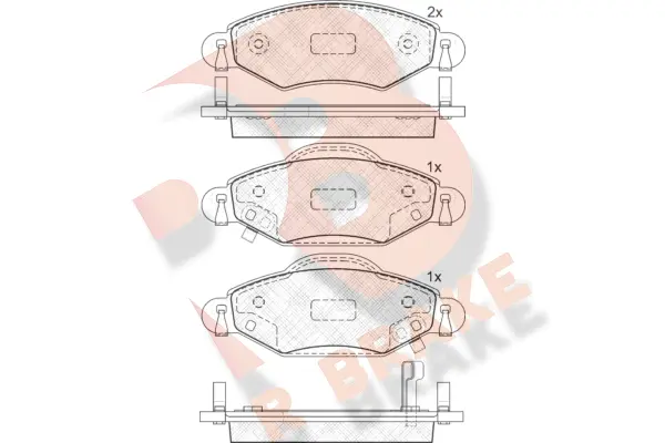 Brake Pad Set, disc brake (RB1587)