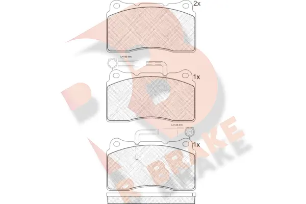 Brake Pad Set, disc brake (RB1279)