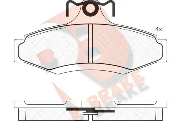 Brake Pad Set, disc brake (RB1261)