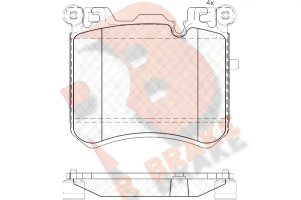Brake Pad Set, disc brake (RB1984)