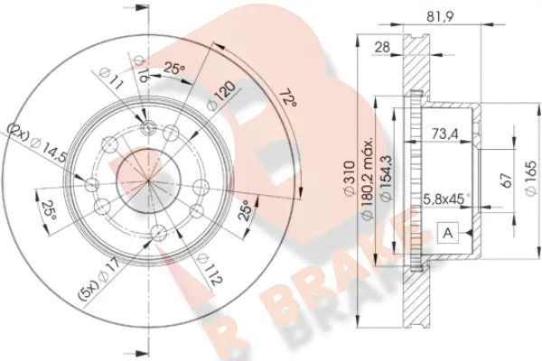 Brake Disc (78RBD10312)