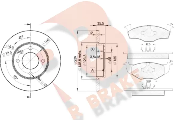 Brake Kit, disc brake (3R11193300)