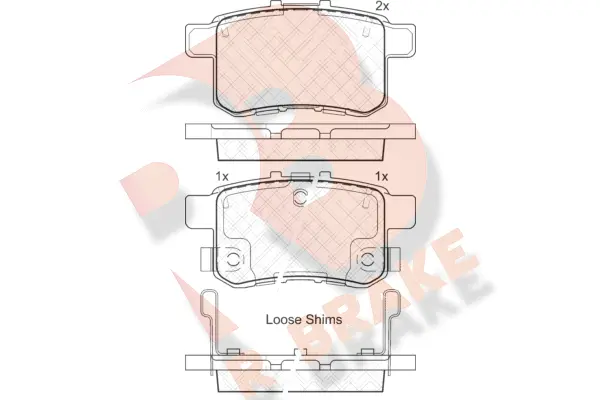 Brake Pad Set, disc brake (RB1907)