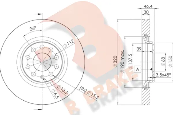 Brake Disc (78RBD23615)