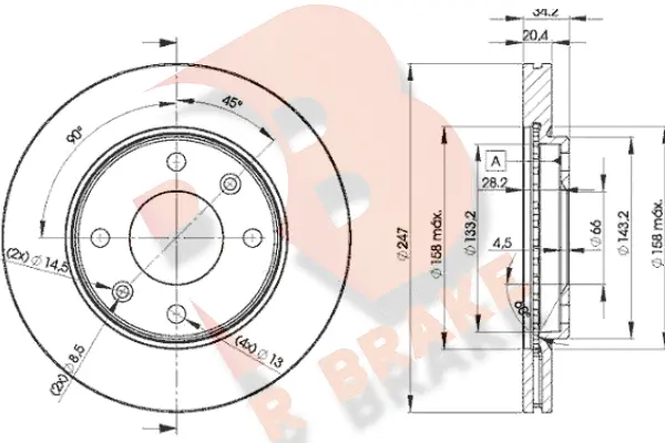 Brake Disc (78RBD24694)