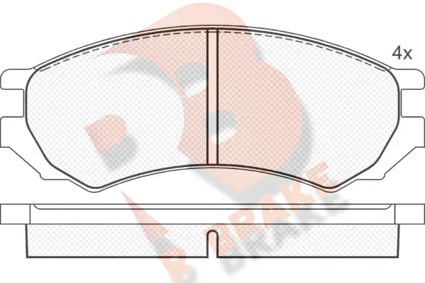 Brake Pad Set, disc brake (RB0878)