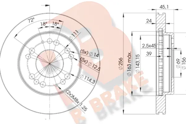 Brake Disc (78RBD28110)