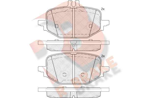 Brake Pad Set, disc brake (RB2426)