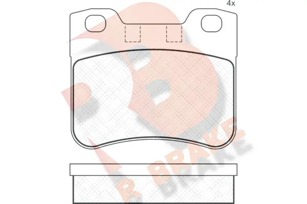 Brake Pad Set, disc brake (RB0788-204)
