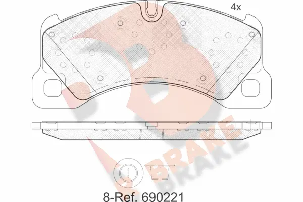 Brake Pad Set, disc brake (RB1921)