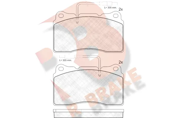 Brake Pad Set, disc brake (RB1424)