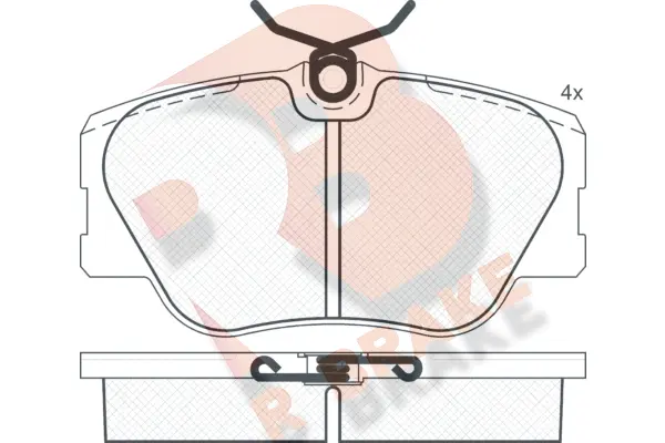 Brake Pad Set, disc brake (RB0510-396)