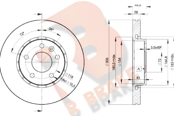 Brake Disc (78RBD26845)