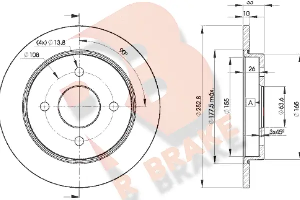 Brake Disc (78RBD27969)