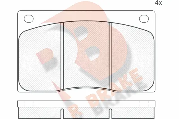 Brake Pad Set, disc brake (RB0234)