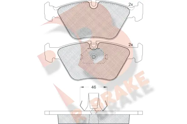 Brake Pad Set, disc brake (RB1550)