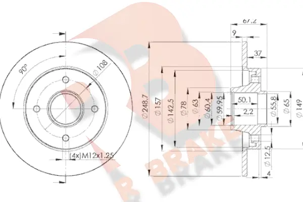 Brake Disc (78RBD14744)