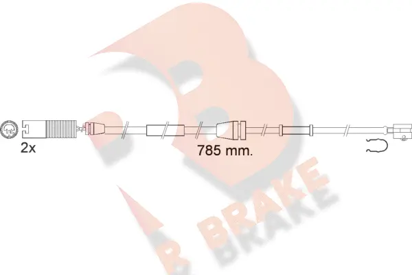 Warning Contact, brake pad wear (610536RB)