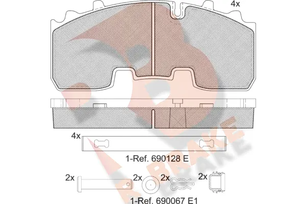 Brake Pad Set, disc brake (RB2156-066)