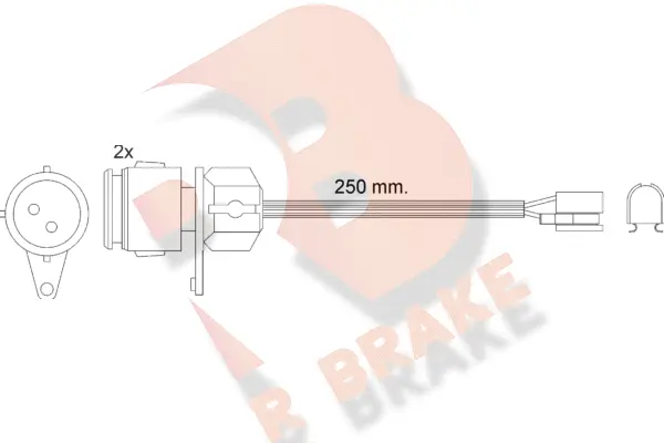 Warning Contact, brake pad wear (610237RB)