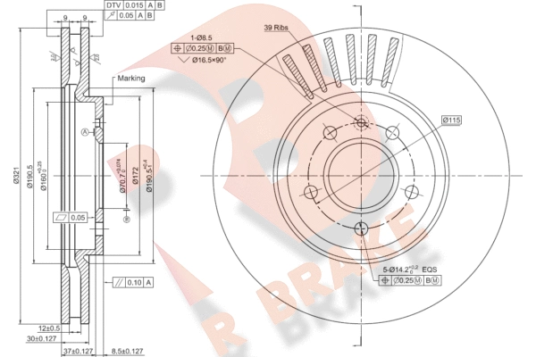 Brake Disc (78RBD11569)