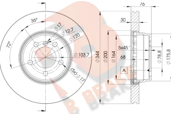 Brake Disc (78RBD22207)