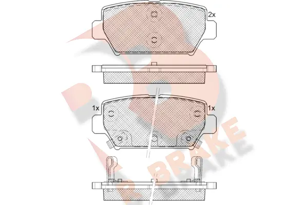 Brake Pad Set, disc brake (RB2338)