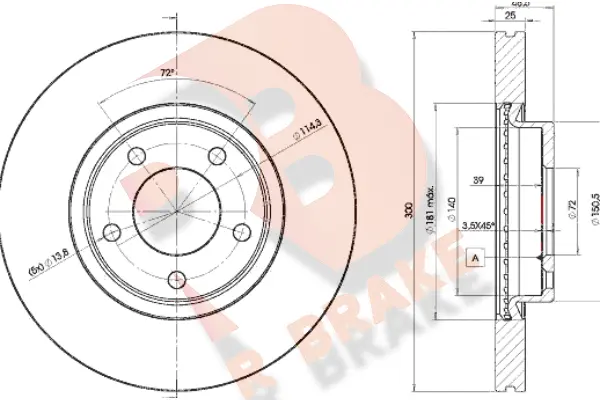 Brake Disc (78RBD23273)