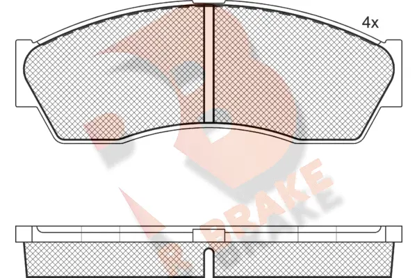 Brake Pad Set, disc brake (RB1884)