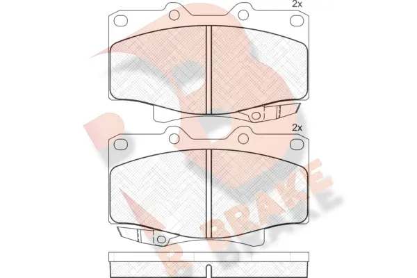 Brake Pad Set, disc brake (RB1026)