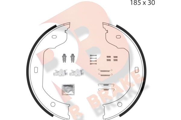 Brake Shoe Set, parking brake (79RBPB4003)