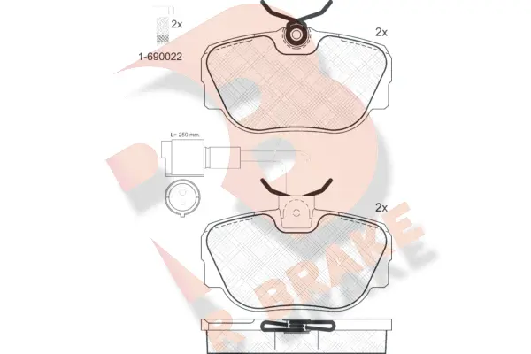 Brake Pad Set, disc brake (RB0766-006)