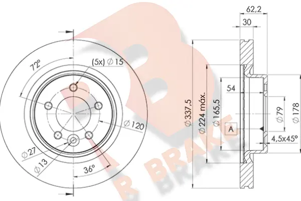 Brake Disc (78RBD27362)