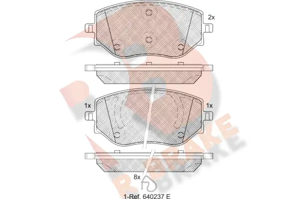 Brake Pad Set, disc brake (RB2383)