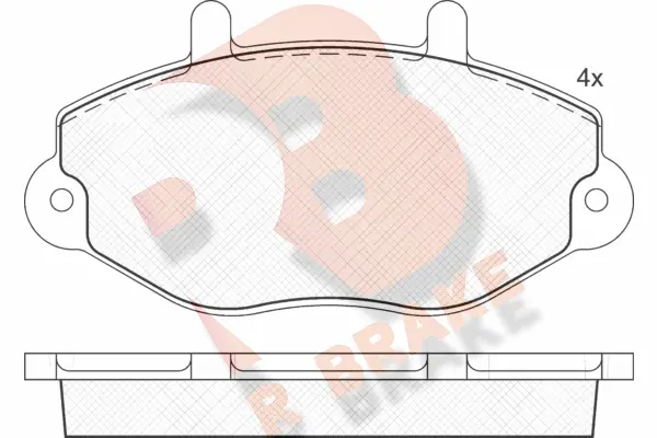 Brake Pad Set, disc brake (RB0897)