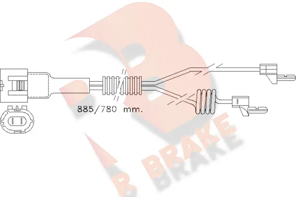 Warning Contact, brake pad wear (610098RB)