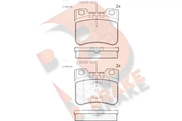 Brake Pad Set, disc brake (RB0788)