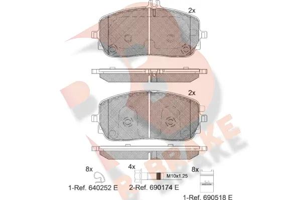 Brake Pad Set, disc brake (RB2331)