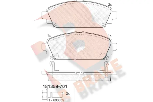 Brake Pad Set, disc brake (RB1359-701)