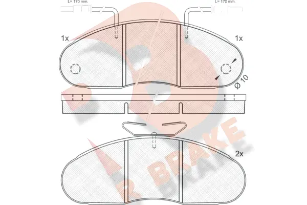 Brake Pad Set, disc brake (RB0561)