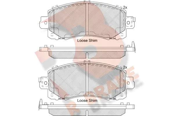 Brake Pad Set, disc brake (RB2313)