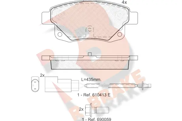 Brake Pad Set, disc brake (RB1794)