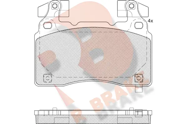 Brake Pad Set, disc brake (RB2286)