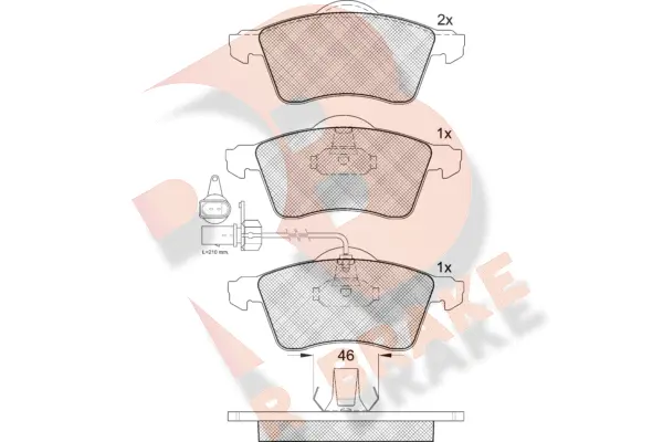 Brake Pad Set, disc brake (RB1320)