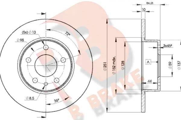 Brake Disc (78RBD28684)