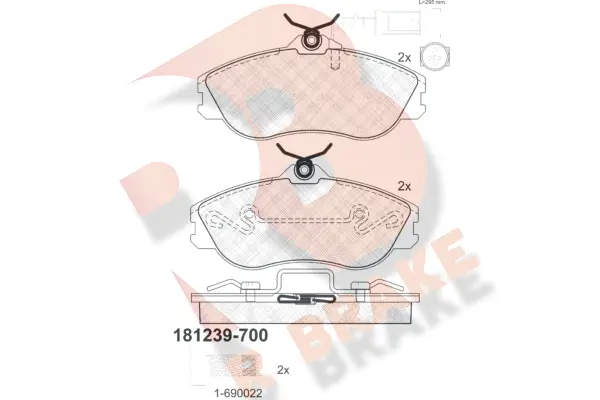 Brake Pad Set, disc brake (RB1239-700)
