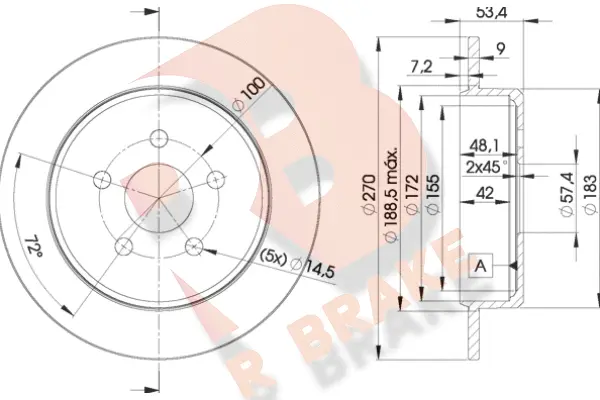 Brake Disc (78RBD25114)
