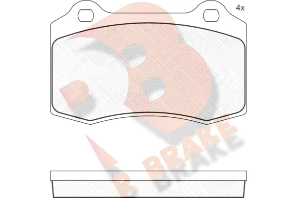 Brake Pad Set, disc brake (RB1447)