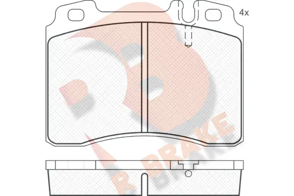 Brake Pad Set, disc brake (RB0861)
