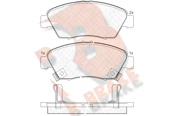 Brake Pad Set, disc brake (RB0959)